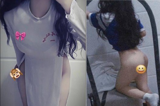 Các cô gái mặc váy dài và gợi cảm là học sinh nữ